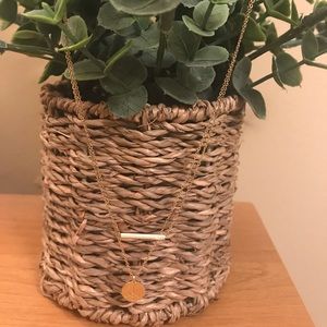 Plunder Bar and Peace Charm Necklace